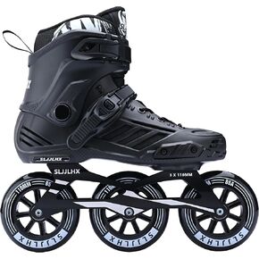 3 Wheels Inline Skates for Men Women, Professional Roller Skates for Male Female,High Performance Adult Speed Skates with 110MM Wheels