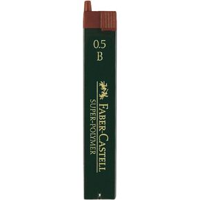 Faber Castell 120501 0.5 mm B Superpolim Leads for Mechanical Pencil (Pack of 12)