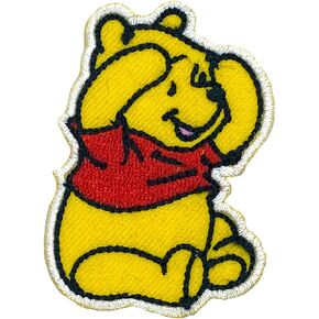 Sit Pooh Patches Iron on Patches for Backpacks and Clothes, 2.3 x1.5 x 0.1 in