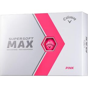 Callaway Supersoft MAX 23 Golf Balls, 1 Dozen (Pack of 12), 2 Pieces, White