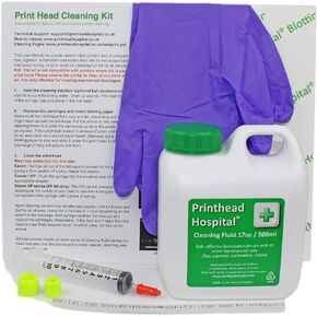 Printer Cleaning Kit for Epson Canon Brother and HP Printers - 500ml | Easy to use kit to Clear Printer nozzles