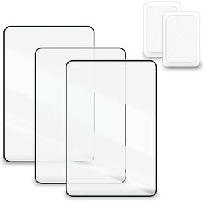 5PCS Page Magnifier, 3 X Magnifying Glass for Reading, Lightweight Plastic Magnifying Sheet Full Page Magnifier Fresnel Lenses for Elderly and People with Low Vision Reading(2 Sizes)