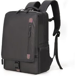 Casual Daypack Backpack, Padded Laptop Compartment, Water-Resistant, 16×11.5×5 in (gray, 16 in)