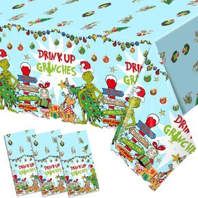 HigzYovn 3Pcs Christmas Party Decorations Christmas Party Supplies Tableware Set Christmas Tablecloth Christmas Tableware for Friendsmas Christmas Party Decorations Happy Holidays Decorations
