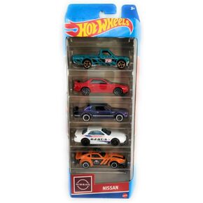 Hot Wheels 5-Car Pack, Nissan Datsun 620, Skyline GT-R (BNR32), HT 2000GT-X, Nissan Silvia (S13), Fairlady Z