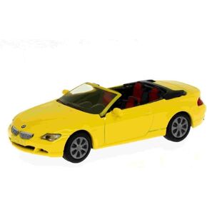 Siku 1007, BMW 645i Convertible, Metal/Plastic, Blue, Toy car for Children, Removable Soft top