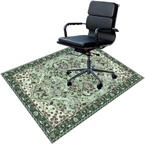 Chair Mat for Hardwood Floor, Low Pile Desk Chair Mat for Hard Floors, Office Floo r Mat Desk Chair Rug for Rolling Chair, Computer Gaming Chai r Rug (red 02,36"x 48")
