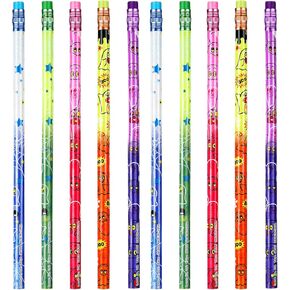 Halloween Pencils for Kids Bulk Color Changing Pencil Wooden Pencil Heat Activated Mood Pencil Assorted Color Thermochromic Pencils with Eraser for Kids Party(15 Pieces)