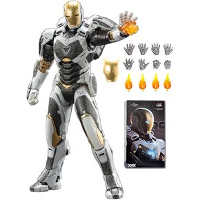 7 Inch Ironman MK39 Action Figure (1/10 Scale) with Lots of Accessories,Exquisite Painting Collectible Toy