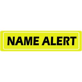 Name Alert Healthcare Labels,2 x 0.5 inches Yellow Medical Alert Stickers (500 Pcs)