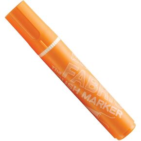 Uchida Marvy Fabric Brush Point Marker Art Supplies, Orange