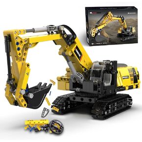 STEM Building Toys for 6 7 8 9 10 11 12 + Year Old Boys Gifts,Excavator Model Building Blocks Kit,Educational Learning Toys Construction Engineering Vehicle Digger Sets Birthday Gift for Kids(467 Pcs) in Saudi Arabia