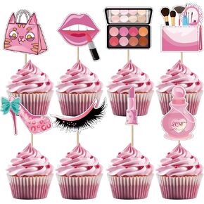 36 Pack Girls Party Decorations Girls Ladies Night Decorations Pink Mean Girls Party Supplies Favors Girls Night Theme Decorations Supplies Bridal Birthday Girls Women Lovely (Strawberry-36)