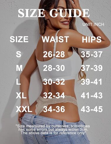 Avidlove Women's Lace Waist Thongs Underwear Ribbed Sexy T Back Panties for Women Pack in Saudi Arabia