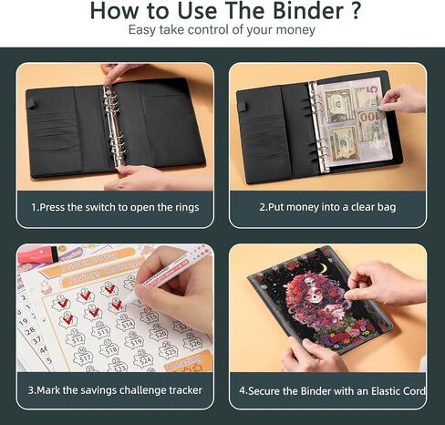 100 Envelopes Money Saving Challenge, Money Saving Budget Binder with Cash Envelopes, Motivational Process to Save $5050, A5 Saving Challenge Book - Cute Dog Paw Prints in Kuwait
