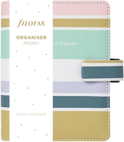 منظم Filofax Good Vibes، حجم الجيب، خطوط - ست حلقات، مع مذكرات تقويم لعرض الأسبوع، متعدد اللغات، 2024 (C022685-24) in Saudi Arabia