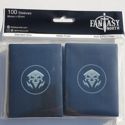 Fantasy North - Elements I - Blood - 100 Textured Matte TCG Card Sleeves - Fits Magic MTG Commander Pokemon and Other Card Games - Playing Card Sleeves in Saudi Arabia