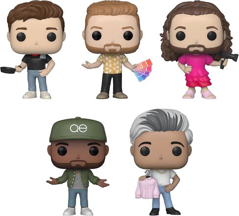 Funko Pop! Queer Eye Set of 5 - Antoni Porowski, Bobby Berk, Jonathan Van Ness, Karamo Brown and Tan France in Saudi Arabia