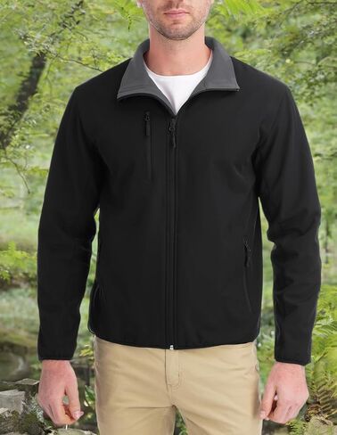 fit space Men's Athletic Insulated Jacket Lightweight Fleece Outerwear Windbreaker Running Cycling Hiking in Kuwait
