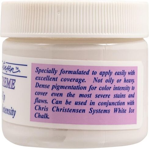 كريس كريستنسن آيس كريم كوفر أب، مستحضرات تجميل للكلاب، العريس مثل المحترفين، ليس زيتيًا أو ثقيلًا، تصبغ كثيف، كريم تغطية، صنع في الولايات المتحدة الأمريكية، أبيض 2.5 أونصة in Kuwait