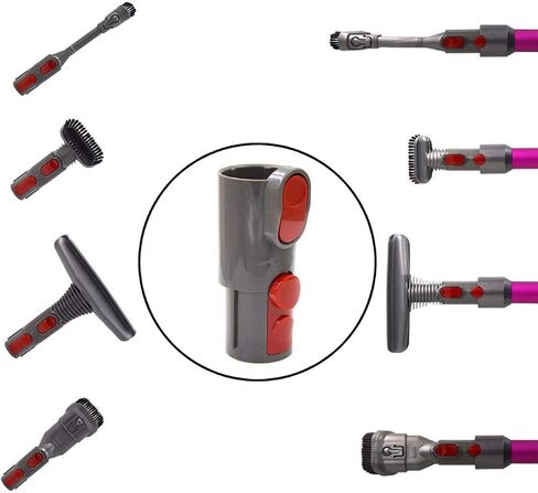 Oyster-Clean Grooming Dog Pet Brush Tool Kit Compatible For Dyson Groom Animal Allergy Vacuum Cleaner - MS01 (Adapter for V8/V7/V10) in Saudi Arabia