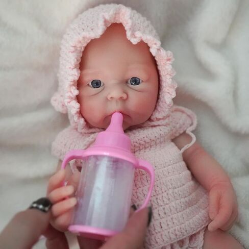 12" Micro Preemie Full Body Silicone Baby Doll Girl, Lifelike Reborn Doll Surprice Children Anti-Stress in Saudi Arabia