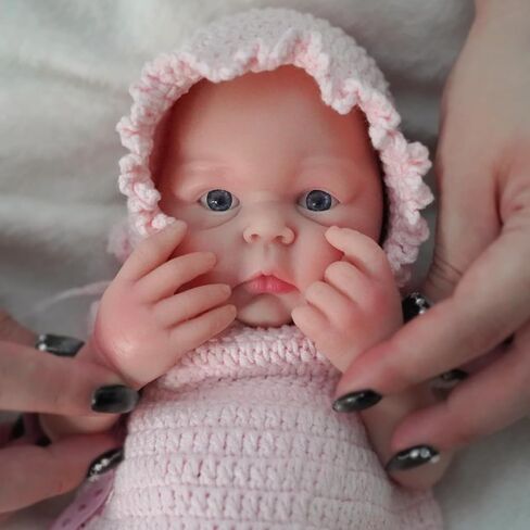 12" Micro Preemie Full Body Silicone Baby Doll Girl, Lifelike Reborn Doll Surprice Children Anti-Stress in Saudi Arabia