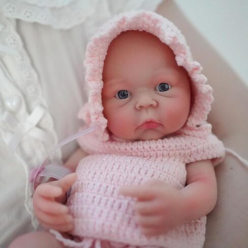 12" Micro Preemie Full Body Silicone Baby Doll Girl, Lifelike Reborn Doll Surprice Children Anti-Stress in Saudi Arabia