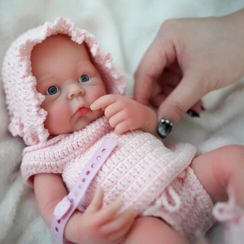 12" Micro Preemie Full Body Silicone Baby Doll Girl, Lifelike Reborn Doll Surprice Children Anti-Stress in Saudi Arabia