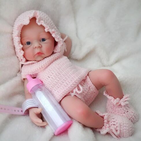 12" Micro Preemie Full Body Silicone Baby Doll Girl, Lifelike Reborn Doll Surprice Children Anti-Stress in Saudi Arabia