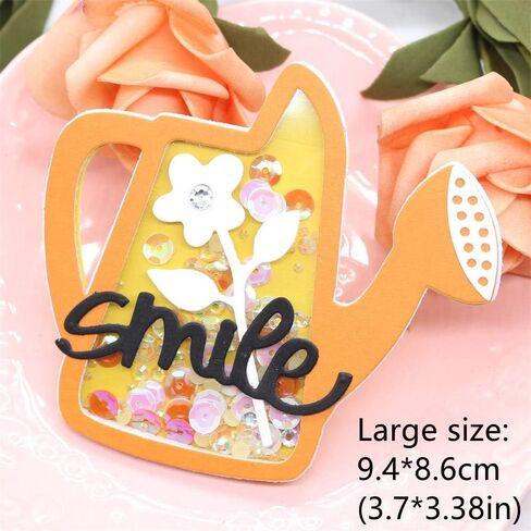 KSCRAFT Watering Can Shaker Metal Cutting Dies Stencils for DIY Scrapbooking/Photo Album Decorative Embossing DIY Paper Cards in Saudi Arabia