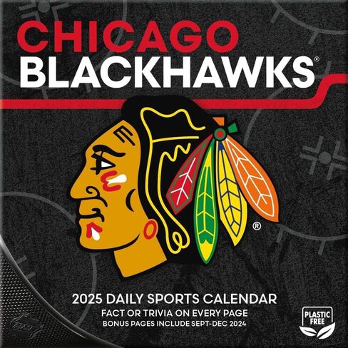 TURNER SPORTS Chicago Blackhawks 2025 Box Calendar (25998053084) in Saudi Arabia
