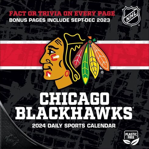 TURNER SPORTS Chicago Blackhawks 2025 Box Calendar (25998053084) in Saudi Arabia