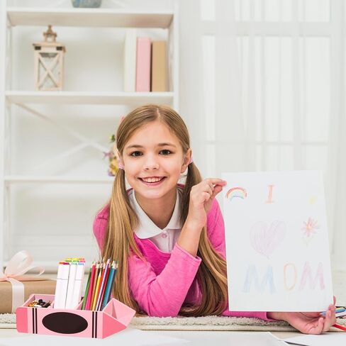 Teacher Pencil Holder Christmas Teacher Appreciation Gift Personalized Teacher Name Pen Holder Case Pink Crayon Shaped DIY Teacher Desk Organizer Container Decor for Christmas Office Birthday Supplies in Saudi Arabia