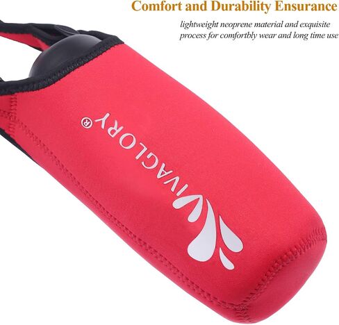 VIVAGLORY 25oz Stainless Steel Water Bottle & Neoprene Bottle Carrier Combo, Dog Drinking Bottles and Water Bottle Holder, Great for Hiking & Traveling with Pets in Saudi Arabia