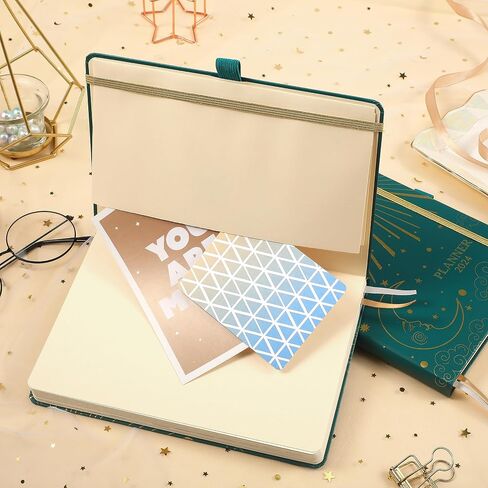 Planner 2024 - Weekly Monthly Planner 2024, 2024 Calendar Planner from January 2024 - December 2024, 5.75" x 8.4", Planner 2024 with Inner Pocket, Pen Holder, Elastic Closure in Saudi Arabia
