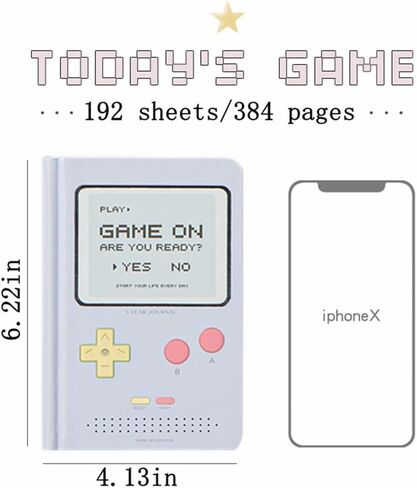 Undated Daily Planner 365 Days Notebook Game Design Pocket Organizer Appointment Book Journal Notebook A6 mini Cute Diary (Purple) in Saudi Arabia