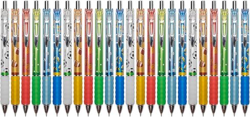 Gel Pens 0.5mm Fine Point Black Ink Gel Pen Retractable Ball Sports Pen Series for Smooth Writing School Office Supplies (12-count) in Saudi Arabia
