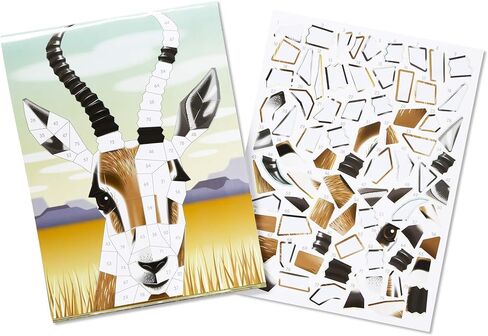 Melissa & Doug Mosaic Stickers Safari Animals | Activity Pad | Sticker Book | 3+ | Gift for Boy or Girl in Saudi Arabia
