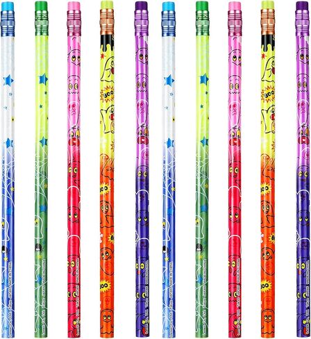 Halloween Pencils for Kids Bulk Color Changing Pencil Wooden Pencil Heat Activated Mood Pencil Assorted Color Thermochromic Pencils with Eraser for Kids Party(15 Pieces) in Saudi Arabia
