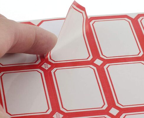 12 Sheet / 576pcs Self-Adhesive Label Stickers for Office Supply Laboratory Label Product Classification Stationery Stickers Price Tag Post Writable Blank Sticker 3.2x1.1cm in Kuwait