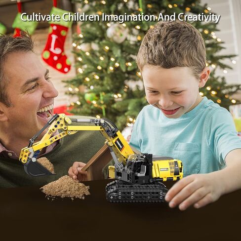 STEM Building Toys for 6 7 8 9 10 11 12 + Year Old Boys Gifts,Excavator Model Building Blocks Kit,Educational Learning Toys Construction Engineering Vehicle Digger Sets Birthday Gift for Kids(467 Pcs) in Saudi Arabia