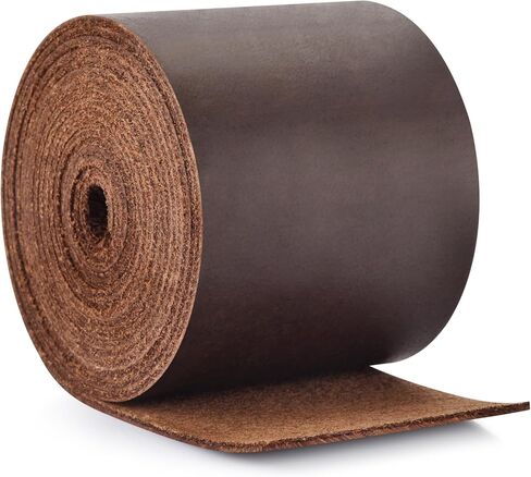 حزام جلدي بعرض 2 بوصة من الجلد المسطح للحرف اليدوية، وشرائط جلدية محببة بالكامل للحرف اليدوية، والأدوات، والحزام، وأدوات الحدائق (سمك 1.6 ملم وطول 62-72 بوصة بني داكن) in Kuwait