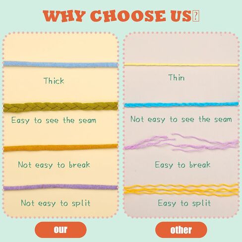 Easy Yarn for Beginners, 4x50g Beginner Yarn with Easy-to-See Stitches, Beginner Chunky Yarn with Crocheting Accessories for DIY Crocheting Projects (Light Purple) in Saudi Arabia