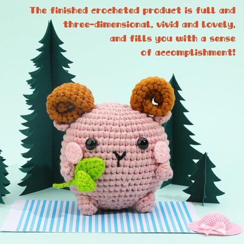 Easy Yarn for Beginners, 4x50g Beginner Yarn with Easy-to-See Stitches, Beginner Chunky Yarn with Crocheting Accessories for DIY Crocheting Projects (Light Purple) in Saudi Arabia