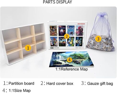1000 Pieces Puzzle for Adults, Wooden Puzzles 29.5 x 19.7 in,Bookshelf Canal in Saudi Arabia