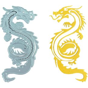 Chinese Dragon Metal Cutting Dies Dragon Die Cuts Embossing Stencil Template for Card Making Scrapbooking Paper Craft