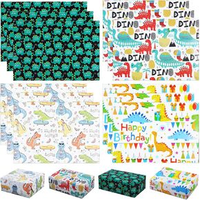 PUIKSXER Galaxy Wrapping Paper Space Constellation 12 Sheets Black Starry Sky Neon Stars Gift Wrapping Paper for Boys Girls Birthday - 19.6"×27.5"