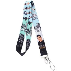 Schitt's Creek David Moira Rose TV Show Comedy 17.7" Neck Lanyard Keychain Holder ID Badge Mobile Phone Pin Strap by Pinstant