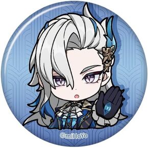 Genshin Impact Chibi Emoticon Series Fontaine Badge